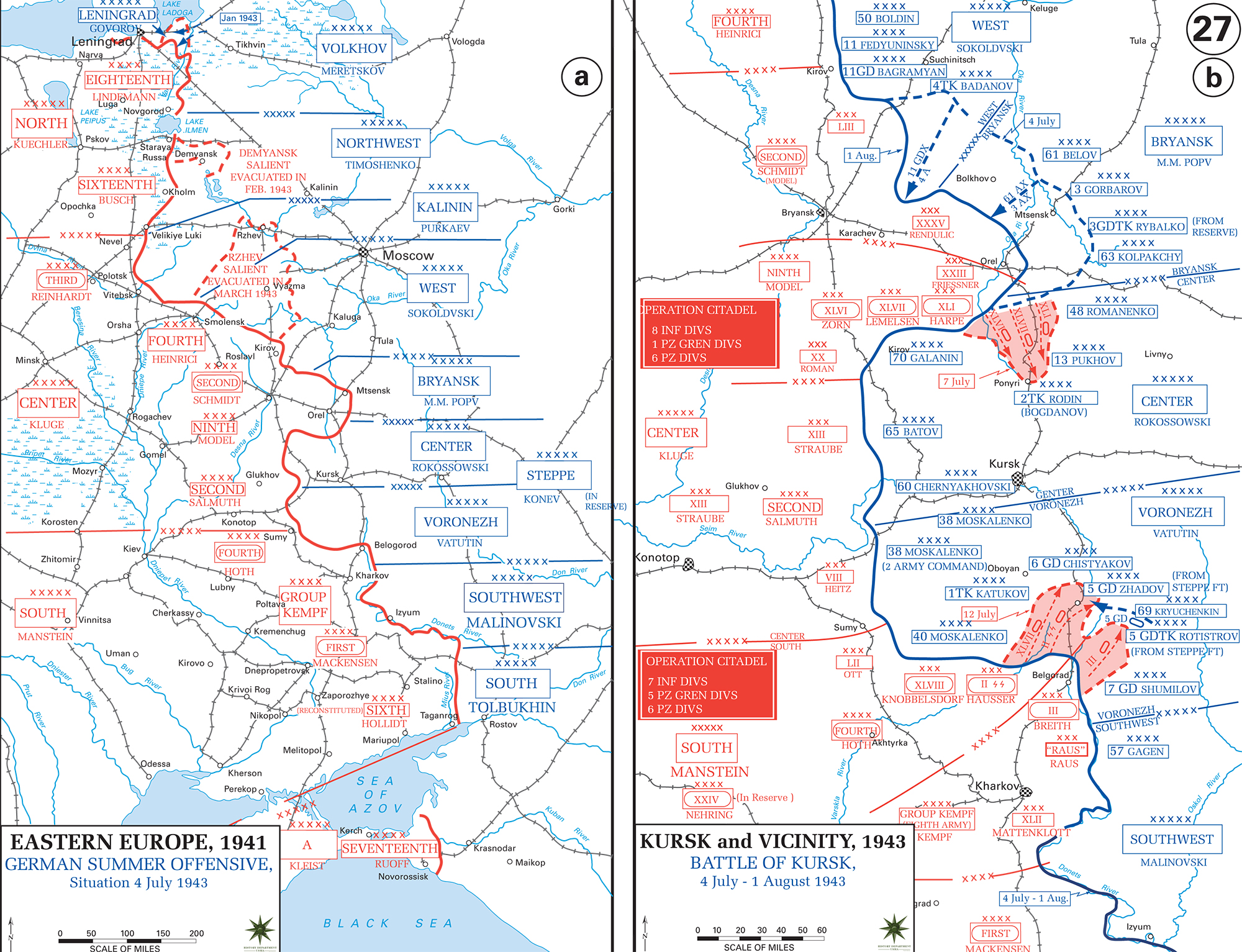German Summer Offensive, Battle of Kursk July - August 1943