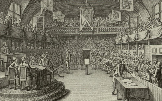 Louis XVI at His Trial Before the National Convention on December 26, 1792