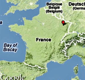 Map Location Luneville, France
