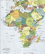 Map of Africa 2010