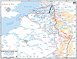 Map of World War II: Western Europe, 21st Army Group, Operations September 15 - December 15, 1944