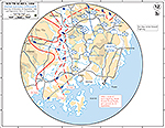 Map of the Korean War: South Korea. U.N. Offensive, Situation September 26, 1950, Operations Since September 15, 1950. Close-Up.