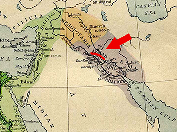 Map Location of Ancient Akkad