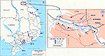 History Map of the Vietnam War. South Vietnam, Lam Son 719, February 1971.