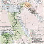 Egypt, Syria, Mesopotamia about 1450 BC