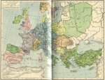 Map of Europe and the Byzantine Empire about 1000