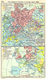 The Religious Situation in Europe about 1560.