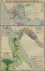 Mycenaean Greece and the Orient about 1450 B.C.