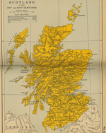 Map of Scotland 16th Century