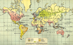 World Map - Languages 1911