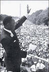 Martin Luther King Jr giving his I Have a Dream speech