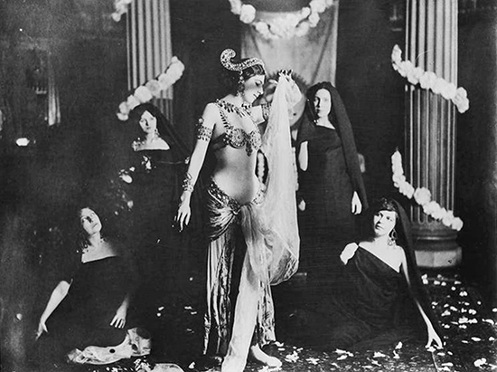 Mata Hari notwithstanding the occasional Greek stage decoration