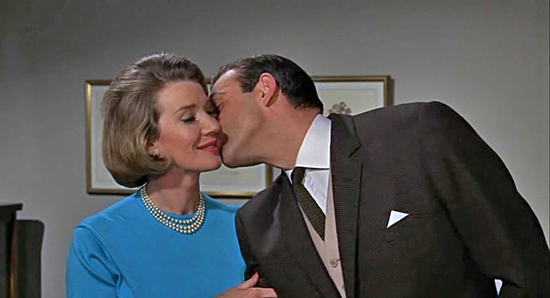 Bond and Moneypenny (RIP Lois Maxwell) in Goldfinger 1964
