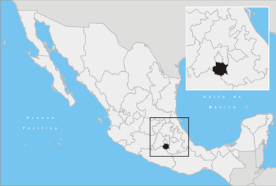 MAP OF MORELOS STATE, MEXICO