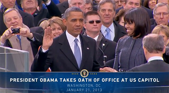 President Obama Takes Oath of Office, January 21, 2013