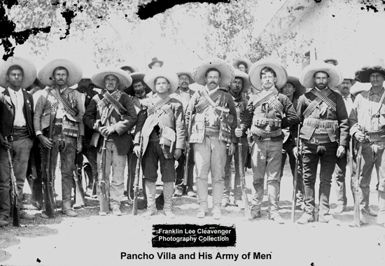 Pancho Villa and his army of men - Franklin Lee Cleavenger Collection