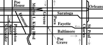 Edgar Allan Poe House & Grave - MAP