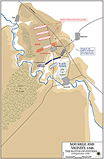 Map of the Battle of Poitiers 1356
