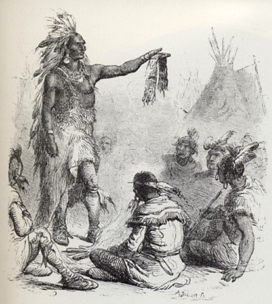 Pontiac Presents a War Belt at the Tribal Council