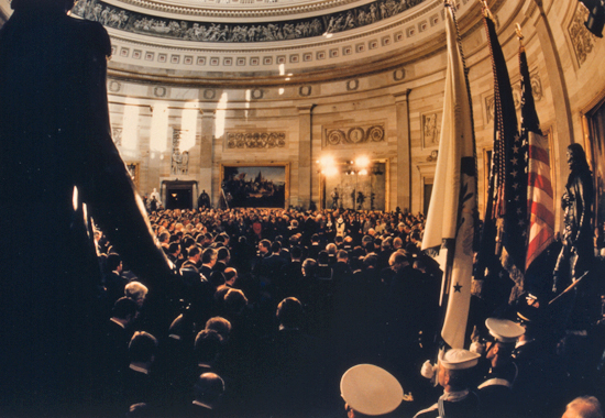 THE ROTUNDA JUST PRIOR TO REAGAN'S SWEARING-IN - 1985