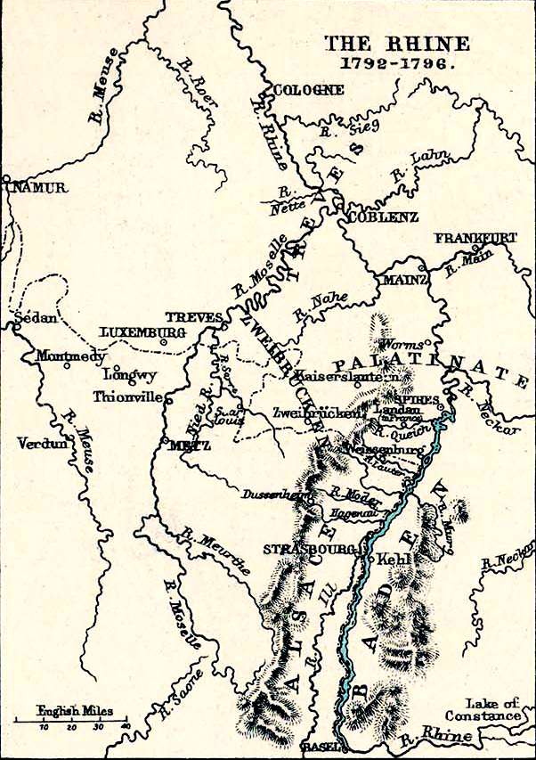 World Map Rhine River