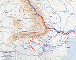 Map of WWI: Romanian Campaign - Nov 26, 1916-Jan 7, 1917