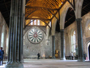 KING ARTHUR'S ROUND TABLE PINNED AT THE WALL