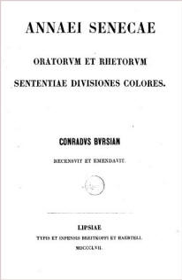 Oratorum et rhetorum sententiae divisiones colores