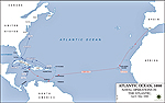 Map of the Spanish-American War: April-May 1898