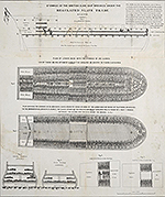 Stowage of the British Slave Ship "Brookes" Under the Regulated Slave Trade Act of 1788