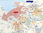 Map of the Tannenberg Campaign 1914 - Movements August 17-23, 1914