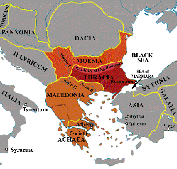 Map of Ancient Thrace