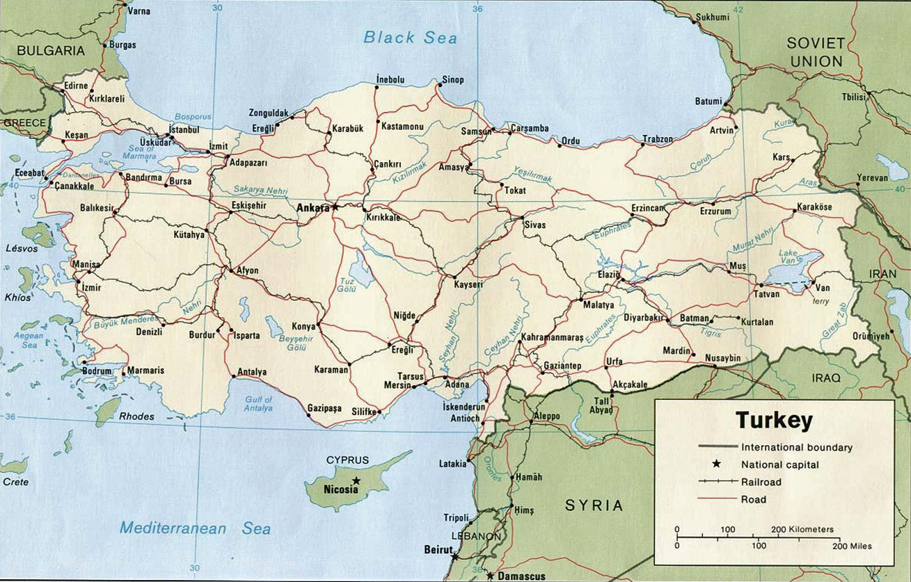 History Map of Turkey 2006