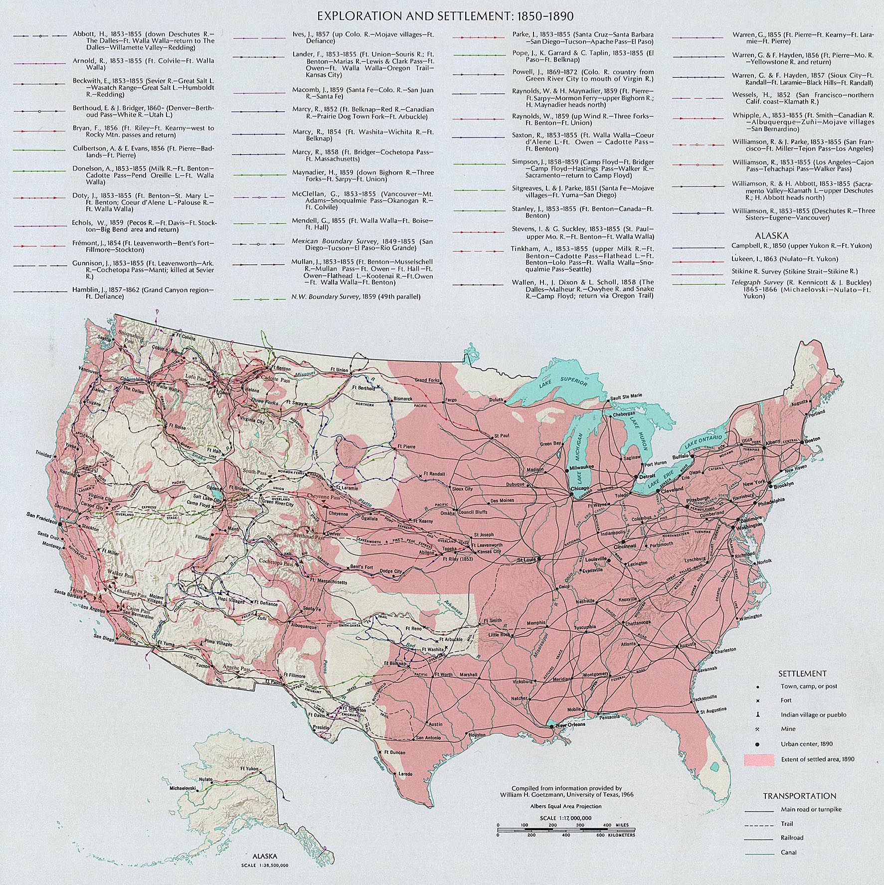 Usa Map 1850