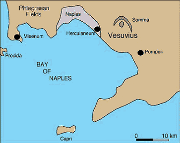 MOUNT VESUVIUS - MAP