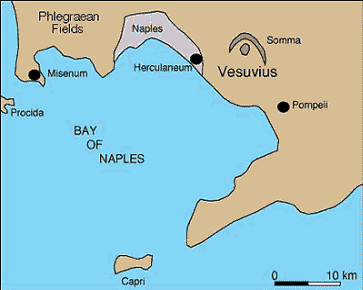 Image result for map vesuvius