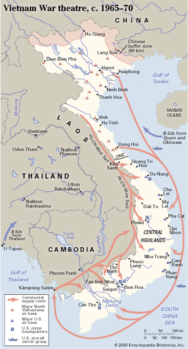 Vietnam War - Map