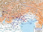 Map of the Battle of Vittorio Veneto - Oct 24-Nov 3, 1918