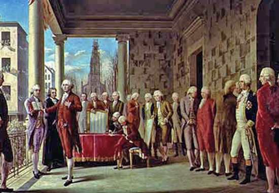 GEORGE WASHINGTON'S INAUGURATION, NEW YORK CITY