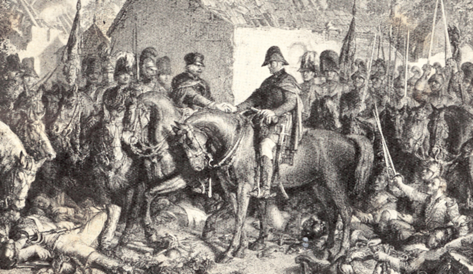 Battle of Waterloo - The Meeting of Wellington and Blcher