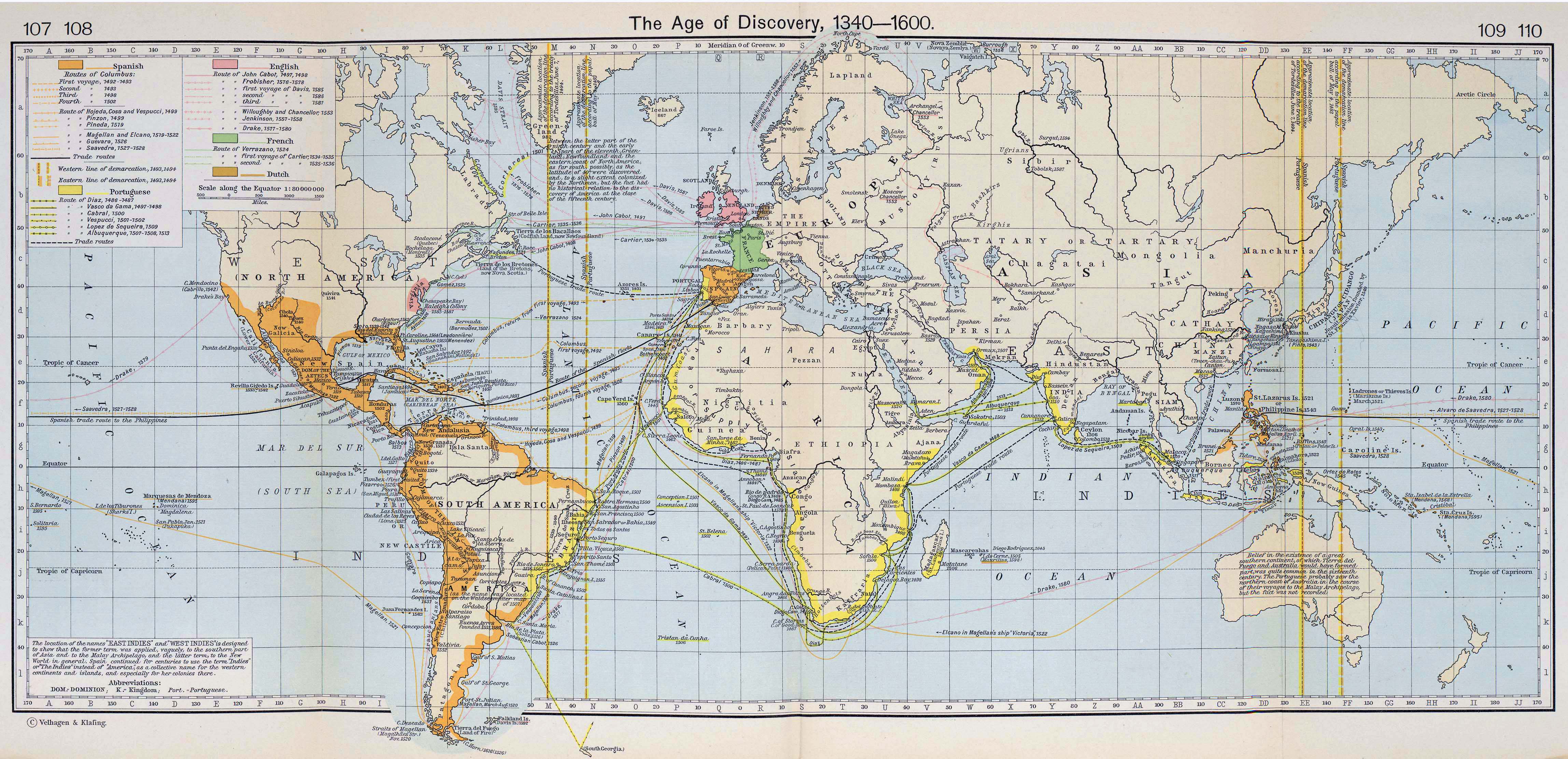 World Map 1600