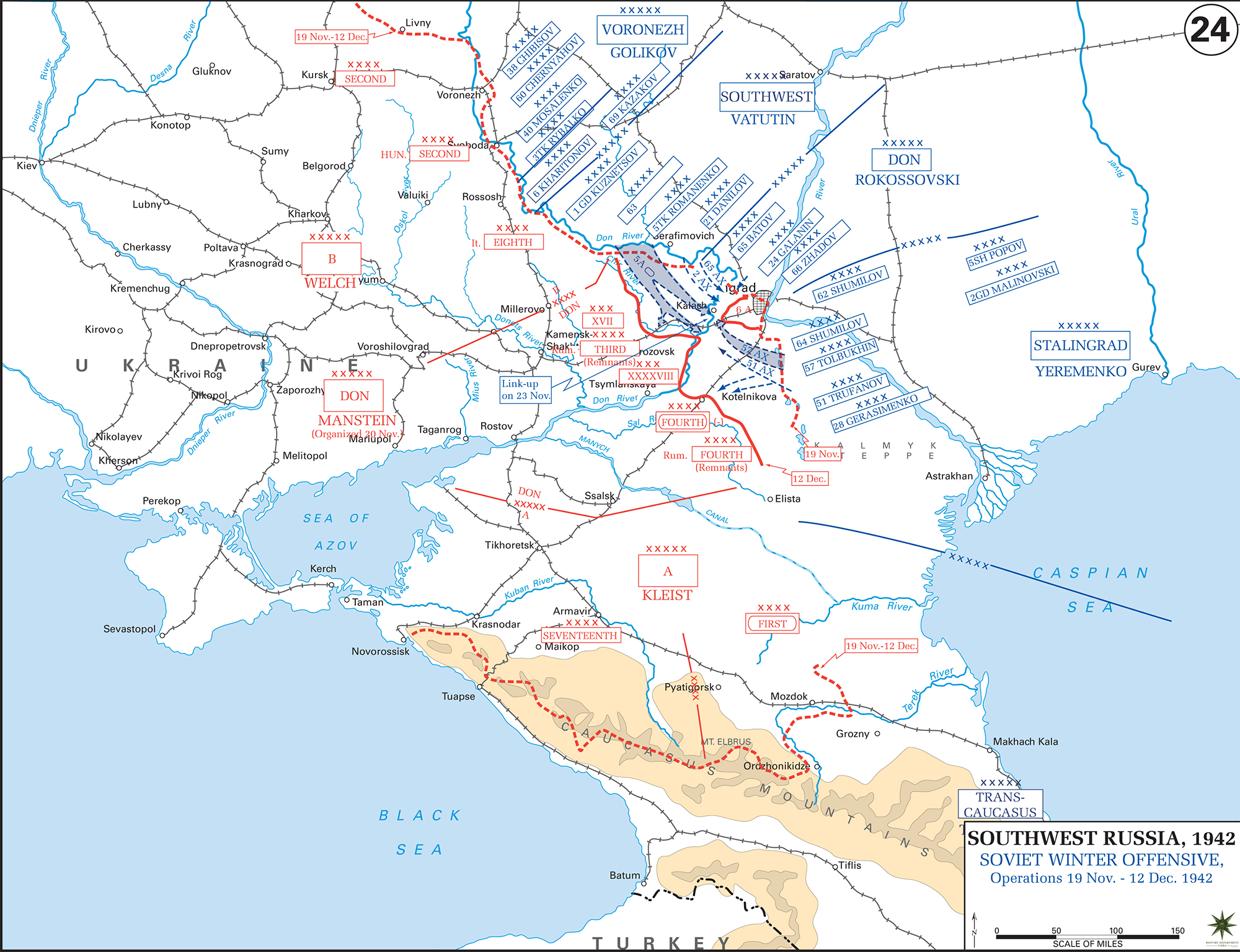 ww2 stalingrad russia map