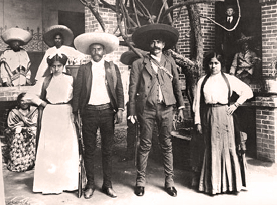 The Zapata brothers and their wives