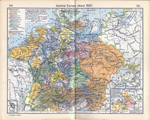 Central Europe about 1547. Insets: Principality of Orange. Wettin Lands, 1485-1554.
